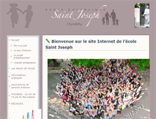Tablet Screenshot of ecolesaintjosephdardilly.fr